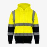 Hi Vis High Visibility Zip Hoodie Tracksuit
