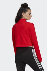 Adidas Originals Women's Cropped Sweatshirt Red