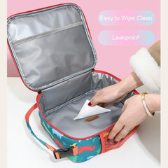 Lkw Ogechi Insulated Kids Lunch Bag with Side Pocket – Leakproof, Portable Thermal Lunch Box to Keep Food Fresh for School, Picnic, and Outdoor Use